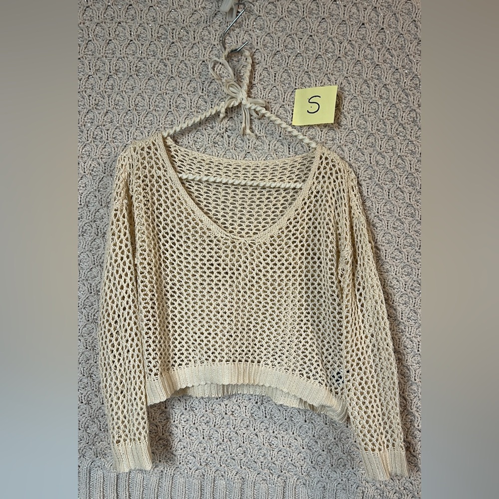 Cream Knit Women's Sweater